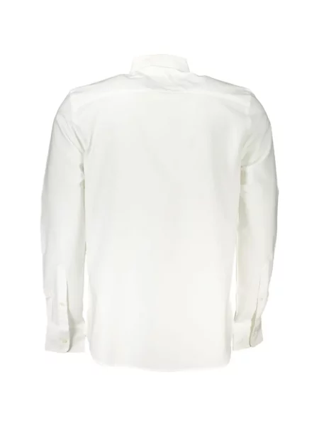 Cămașă North Sails din țesătură twill alb