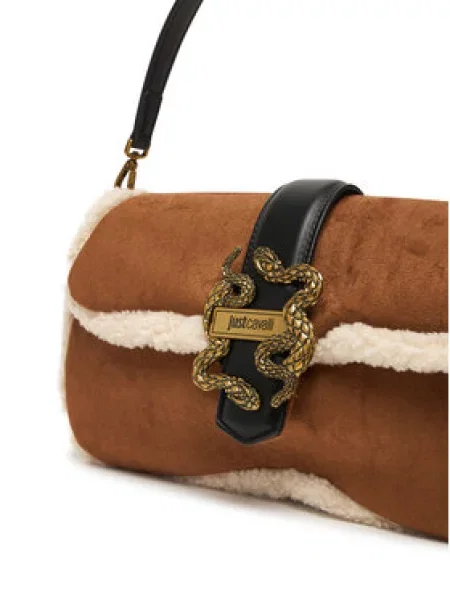 Torbica Just Cavalli Iconic Snakes smeđa