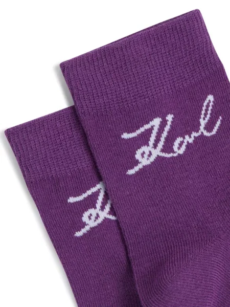 Șosete Karl Lagerfeld cu autograf violet