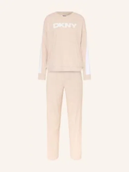 Dkny Piżama Spring Stories beige beżowa