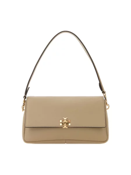 Torebka Tory Burch skórzana beżowa