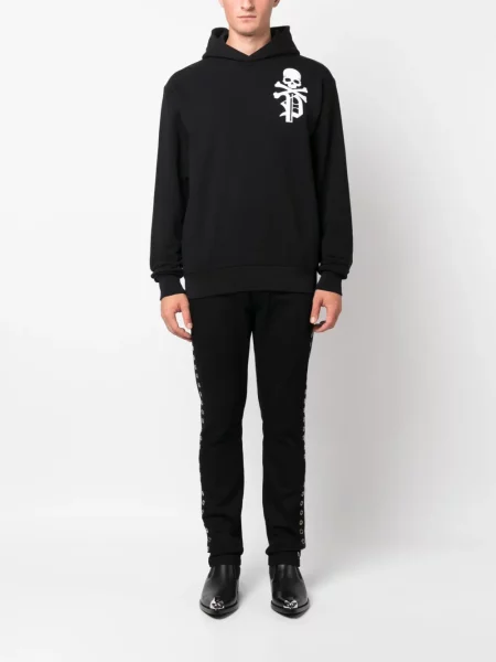 Hoodie Philipp Plein μαύρο