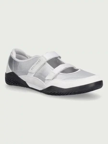 Skechers balerini din piele ZINGER EVO-ZEN DAZE gri