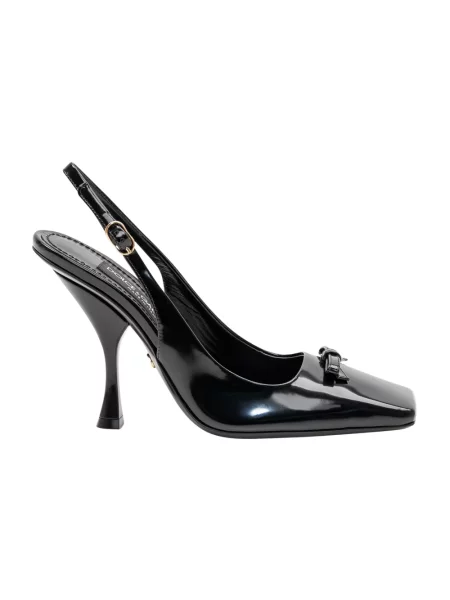 Czółenka Dolce And Gabbana skórzana czarna