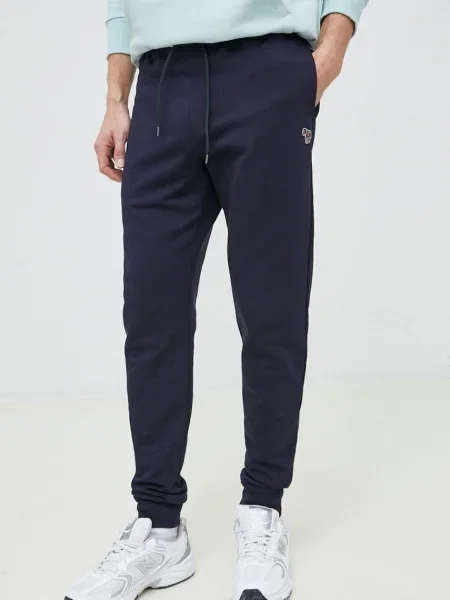 PS Paul Smith pantaloni de trening din albastru marin neted negru