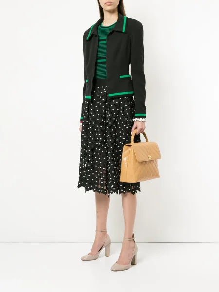 Prošívaná kabelka Chanel Pre-owned hnědá