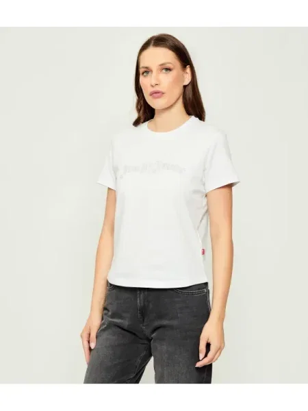 Joop! Jeans Tricou Tesmia alb