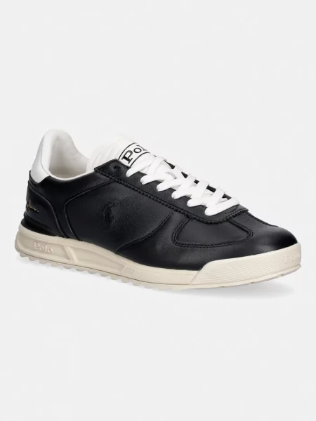 Polo Ralph Lauren Varick Sig sneakers pentru bărbați din piele negru