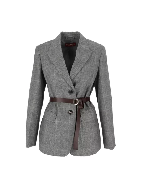 Marynarka Max Mara Studio wełniana szara