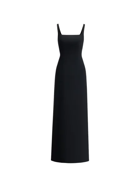 Rochie maxi The Arkow din crep negru