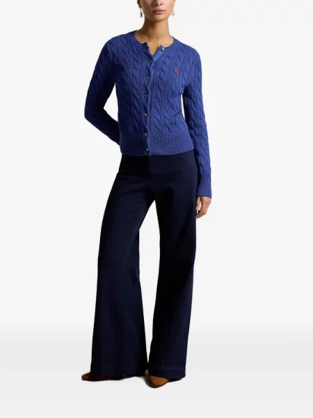 Gulerat tricou polo Polo Ralph Lauren cu decolteu în V fără mâneci maro
