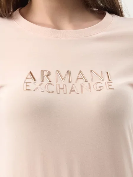 Футболка Armani Exchange рожева