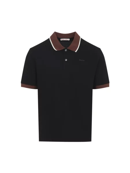 Koszulka polo Marni czarna