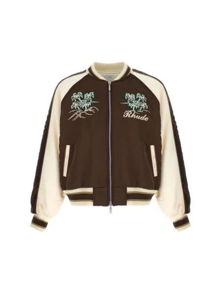 Kurtka bomber Rhude brązowy