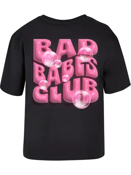 Mister Tee Majica Bad Babes Club roza črna