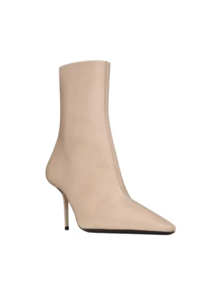 Botki Saint Laurent beżowe