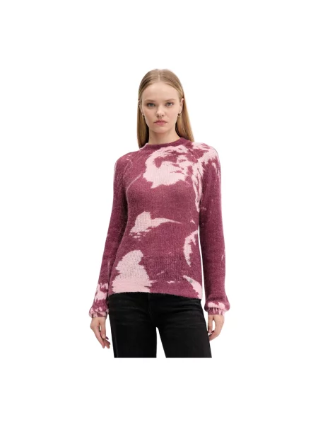 Dzianinowy sweter Desigual z nadrukiem