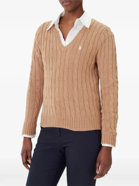 Ochelari de soare pătrați Polo Ralph Lauren maro