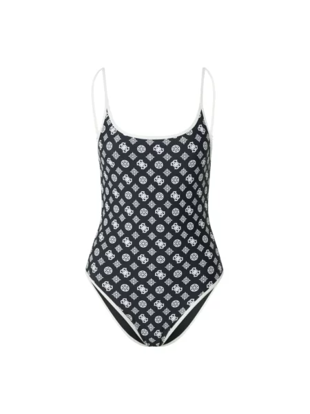 Stroj jednoczęściowy Guess z regulowanymi ramiączkami czarny