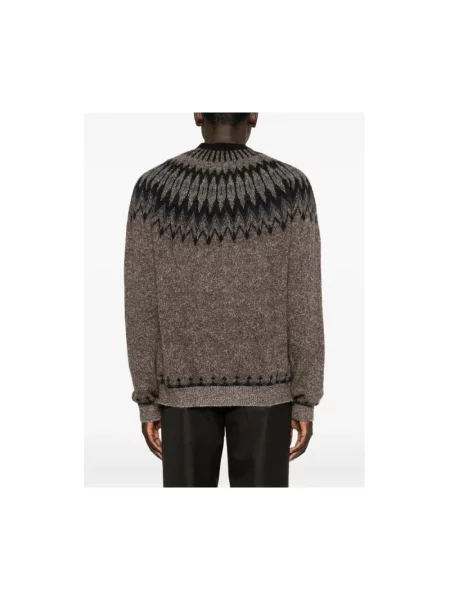 Sweter Roberto Collina wełniany brązowy