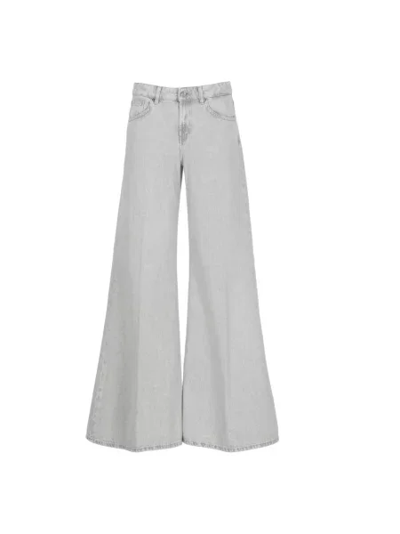 Szerokie jeansy Dondup szare