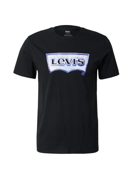 Тениска Levi's с принт черно