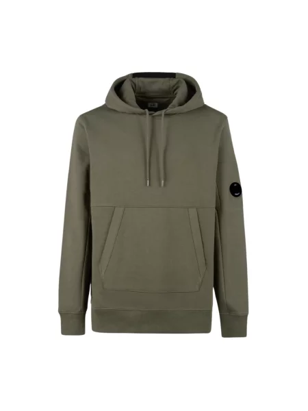 Bluza z kapturem C.p. Company polarowa zielona