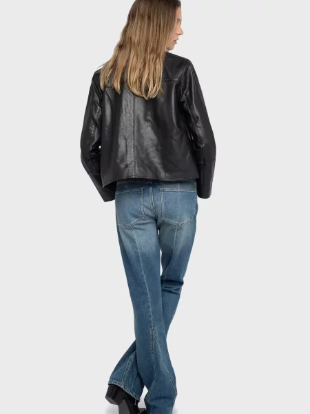 Шкіряна куртка Zadig&voltaire чорна