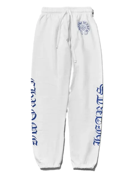 Trčanje hlače Chrome Hearts s uzorkom srca bijela