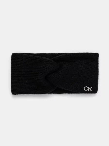 Sapka és fejkendő szett Calvin Klein fekete