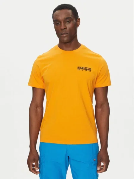 T-Shirt Napapijri πορτοκαλί
