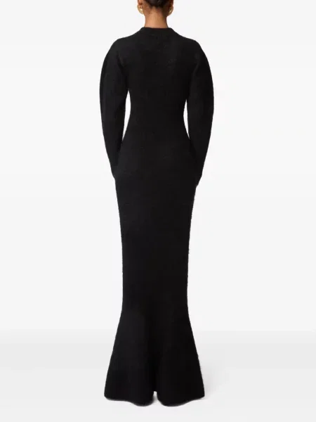 Lung rochie maxi Nina Ricci tricotate negru