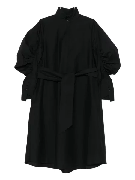 Rochie midi Psophia cu volane negru