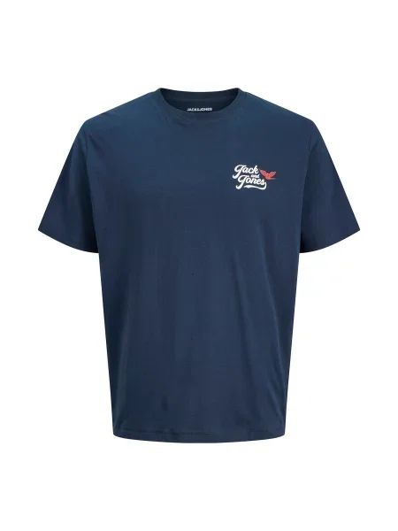 JACK & JONES Tricou JJLEGEND bleumarin / sângeriu alb