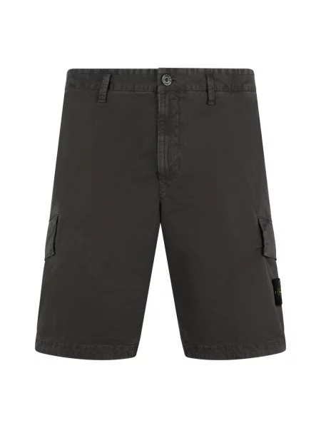 Szorty Stone Island z kamieniami szare