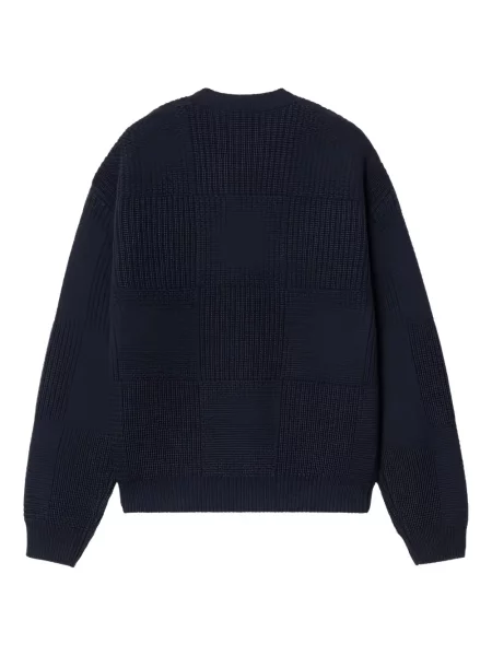 Pulover Carhartt Wip cu decolteu rotund albastru