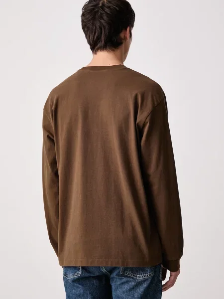 Levi's longsleeve z LS WORKWEAR brązowa