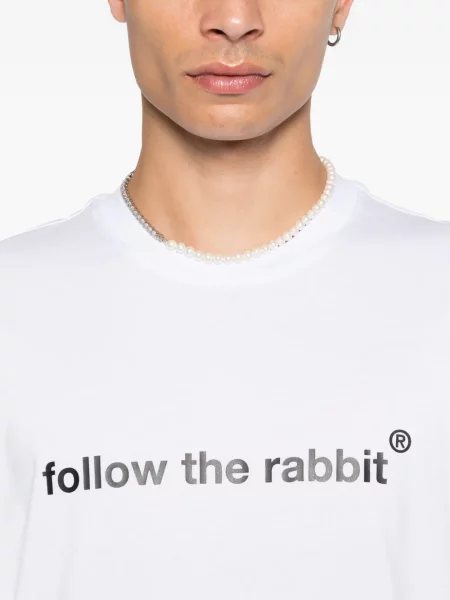Tricou Msgm cu imagine alb