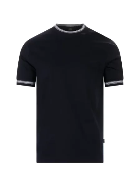 Tricou Boss cu dungi albastru