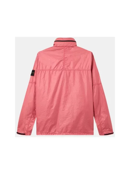 Lekka kurtka Stone Island z kamieniami różowa