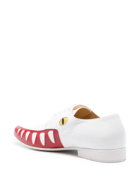 Σκαρπίνια oxford Walter Van Beirendonck υφαίνω διαγωνίως λευκό