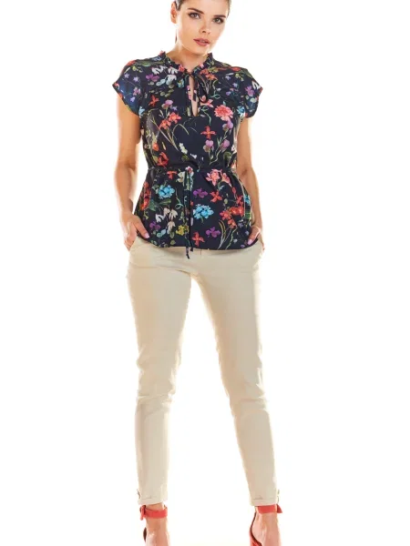 Блуза Infinite You на цветя синьо