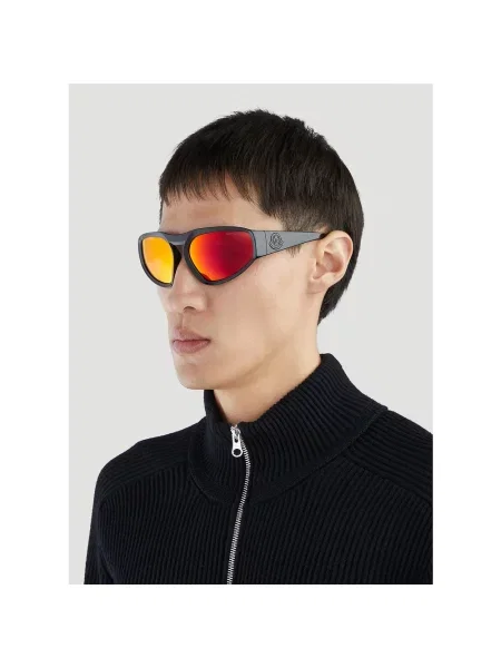 Okulary przeciwsłoneczne Moncler czarne