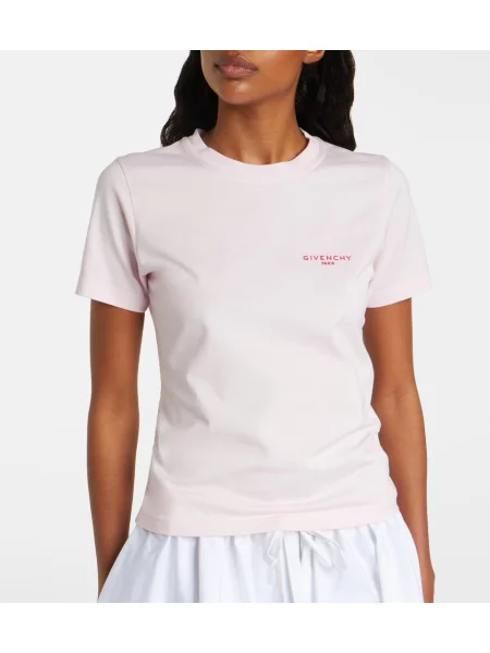 Tricou Givenchy din jerseu roz