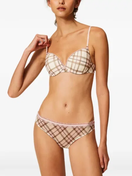 Kockás brief bugyi Twinset nyomtatás