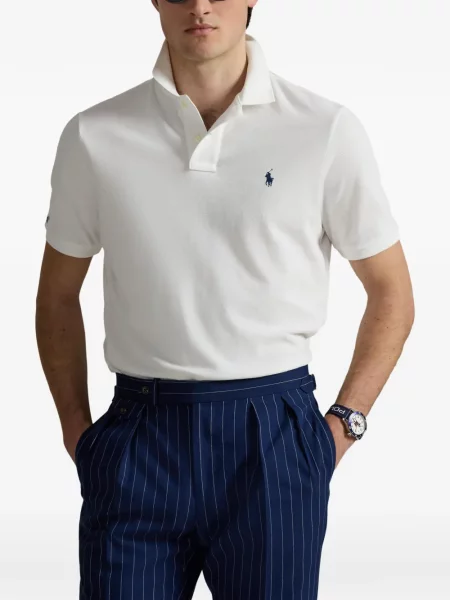 Șapcă Polo Ralph Lauren de mătase cu dungi cu cataramă albastru