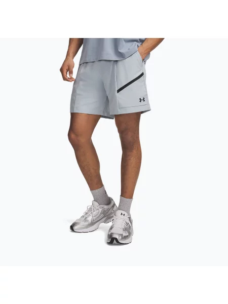 Pantaloni scurți de antrenament pentru bărbați Under Armour Unstoppable Woven Shorts blue fog/black negru