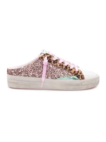Crime London sneakersy skórzane DELUX SABOT różowy