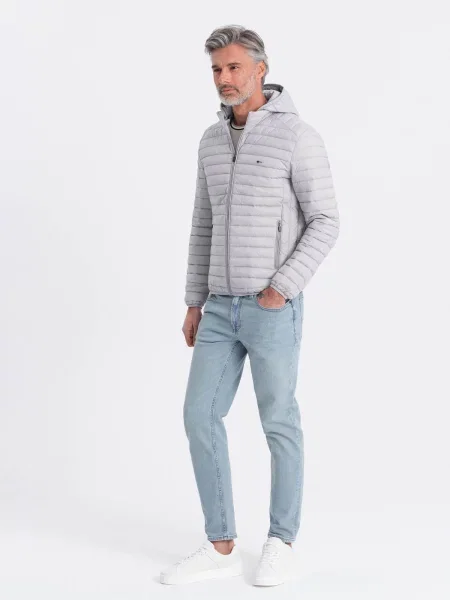 Satenska bomber jakna Ombre crna