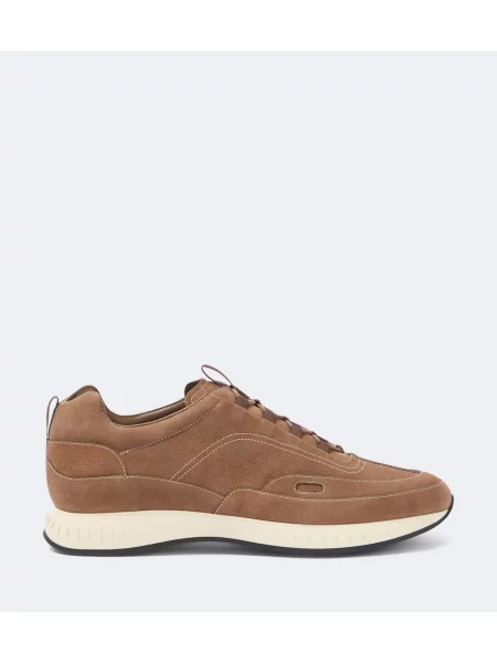 Sneakerși John Lobb din piele maro